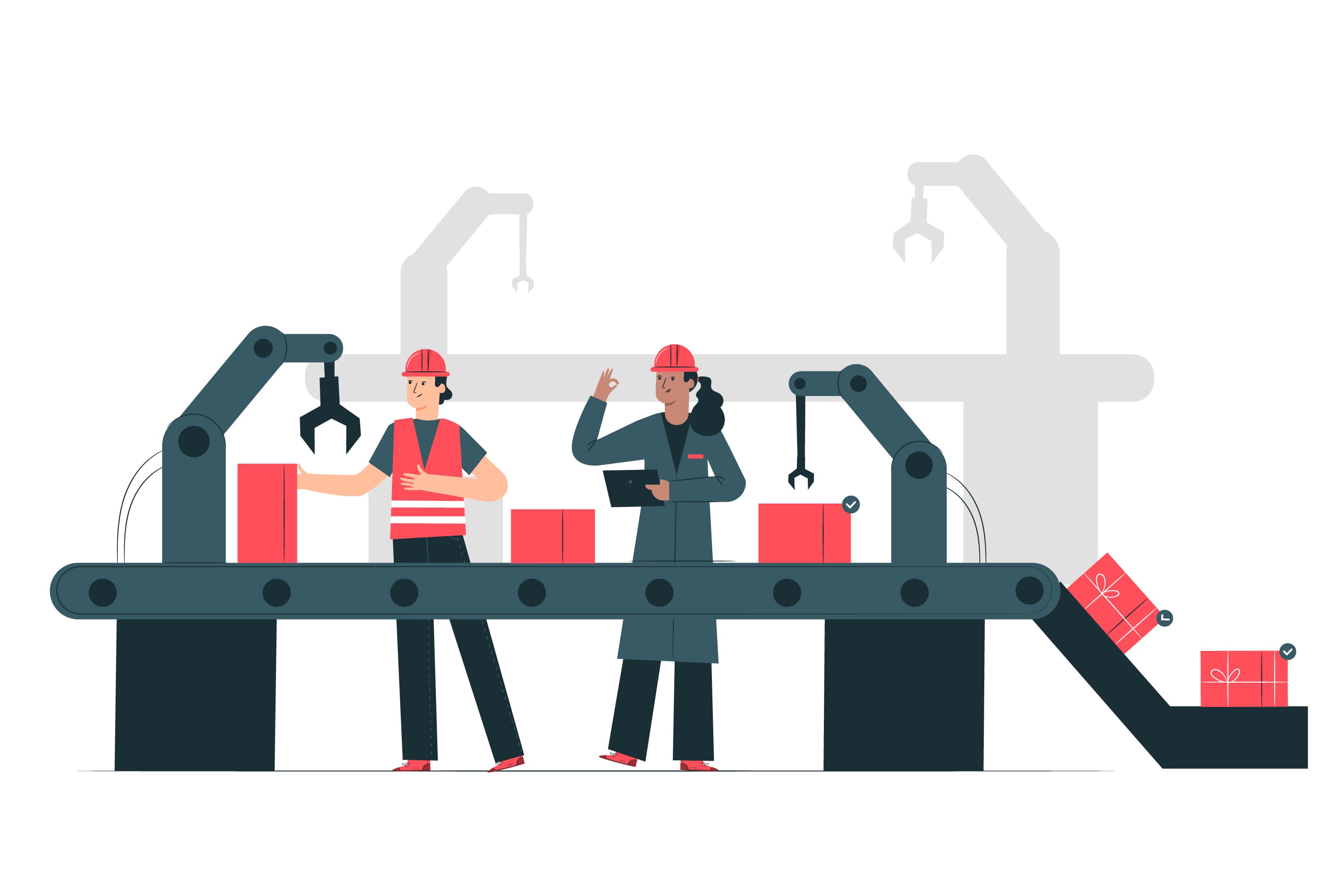 vecor of a quality supply chain