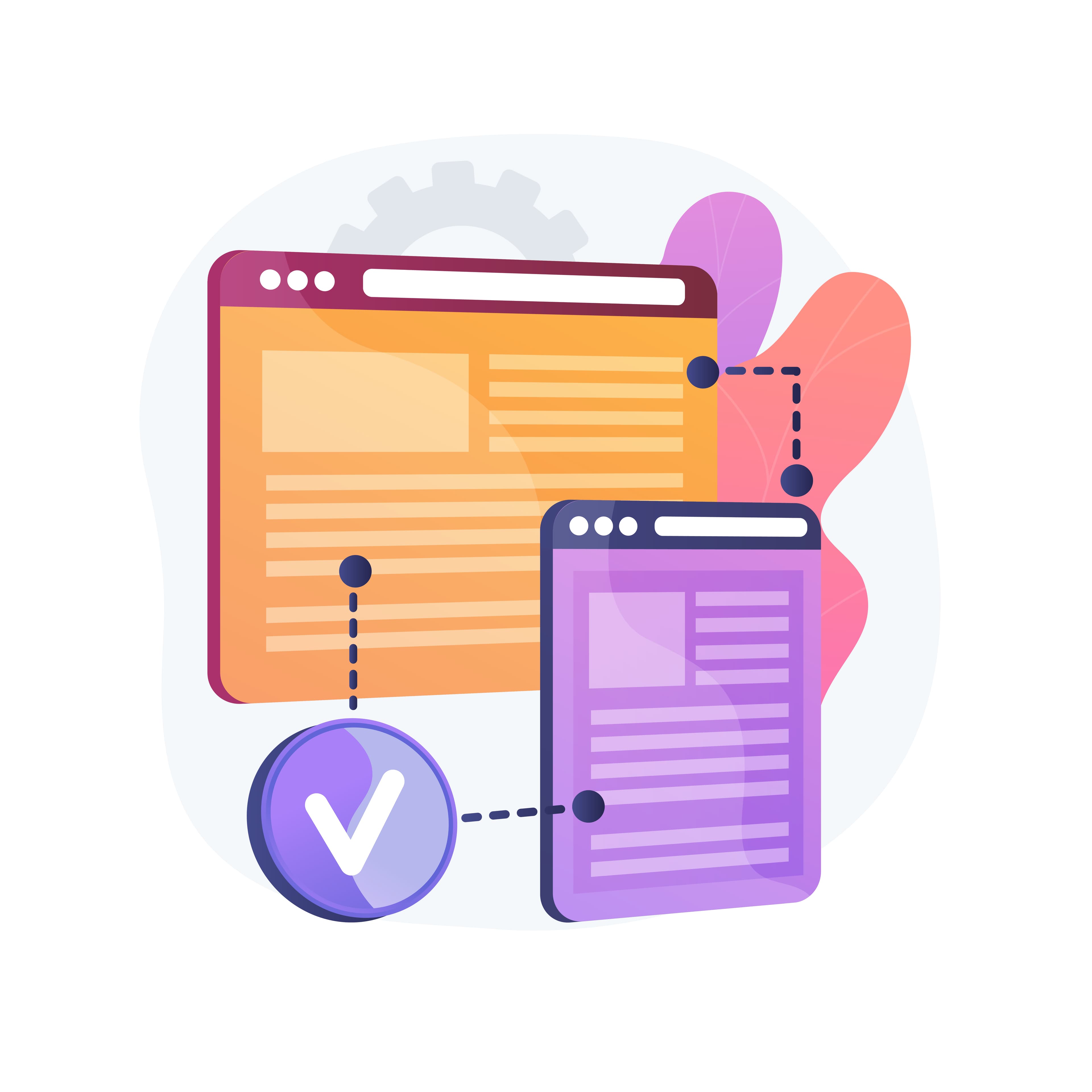 Vector of a quality control form