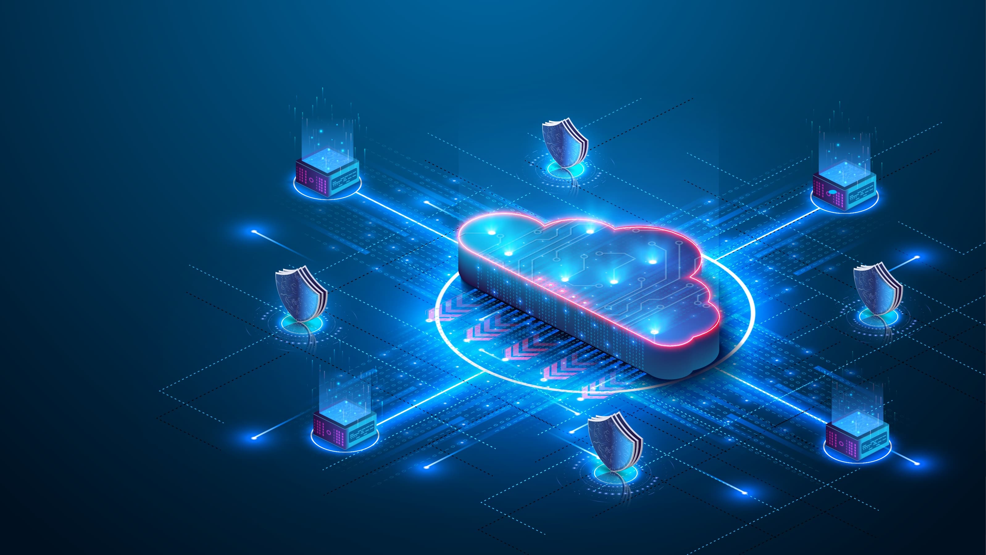 Cloud computing security representing compliance with data protection regulations
