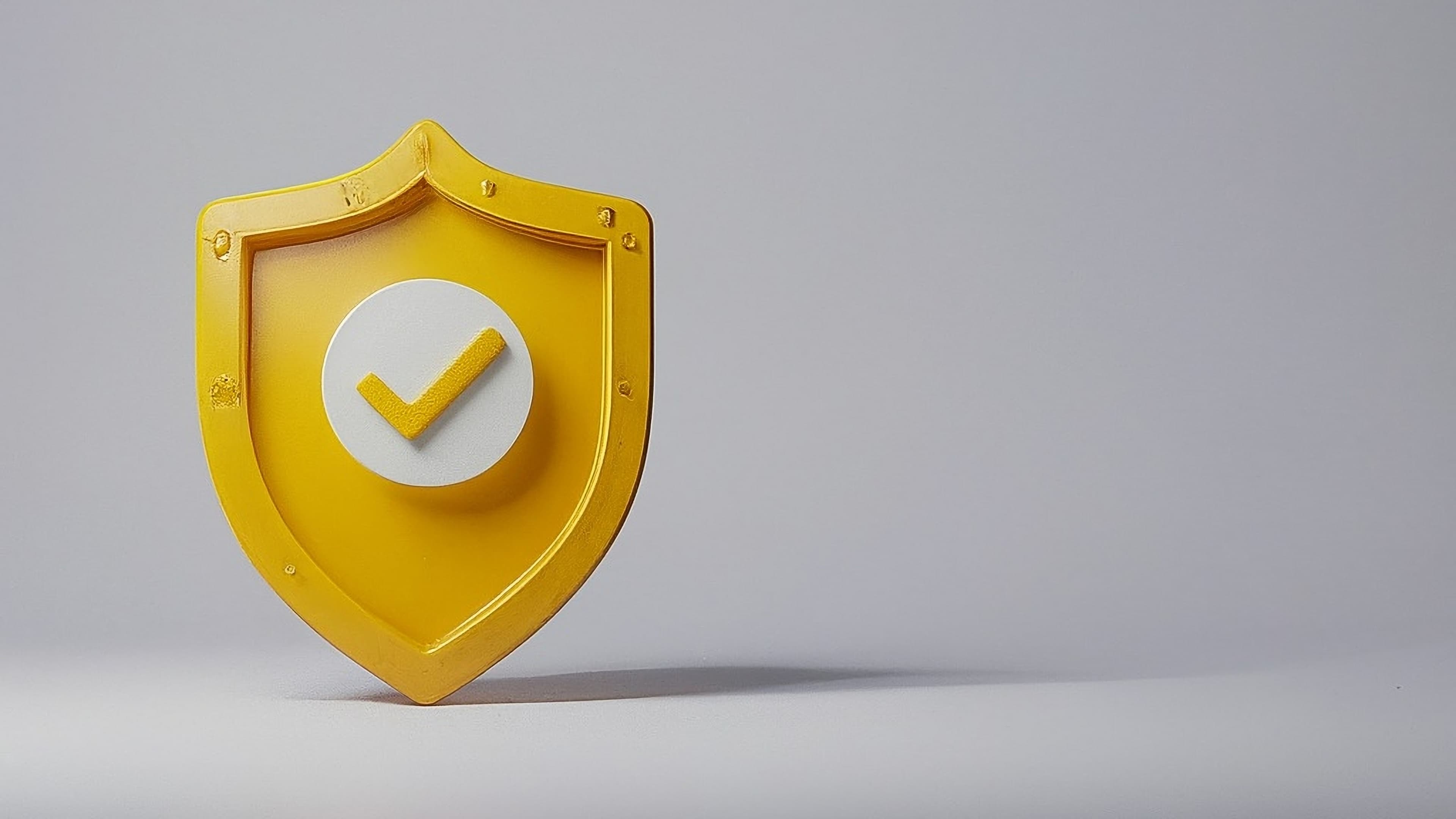 Digital security shield representing information security protection